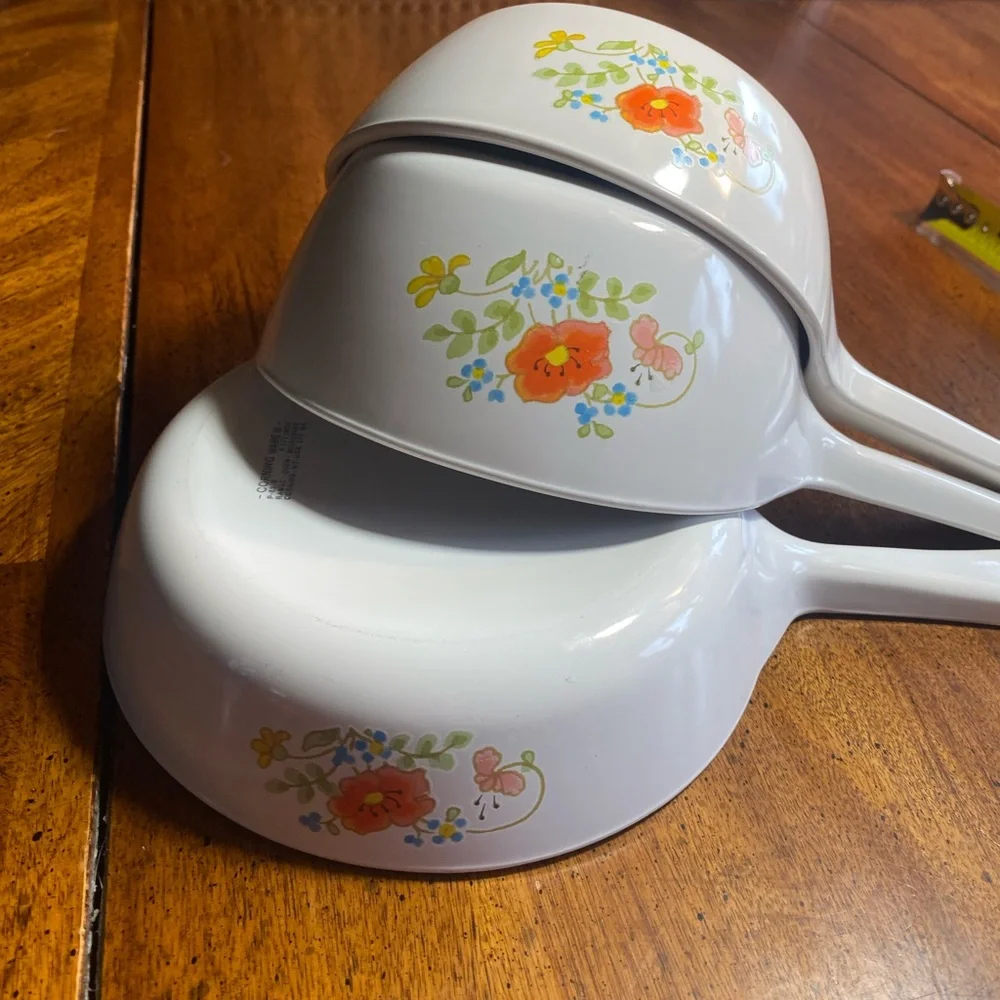 Corningware Wildflower Sauce Pan Set of 3